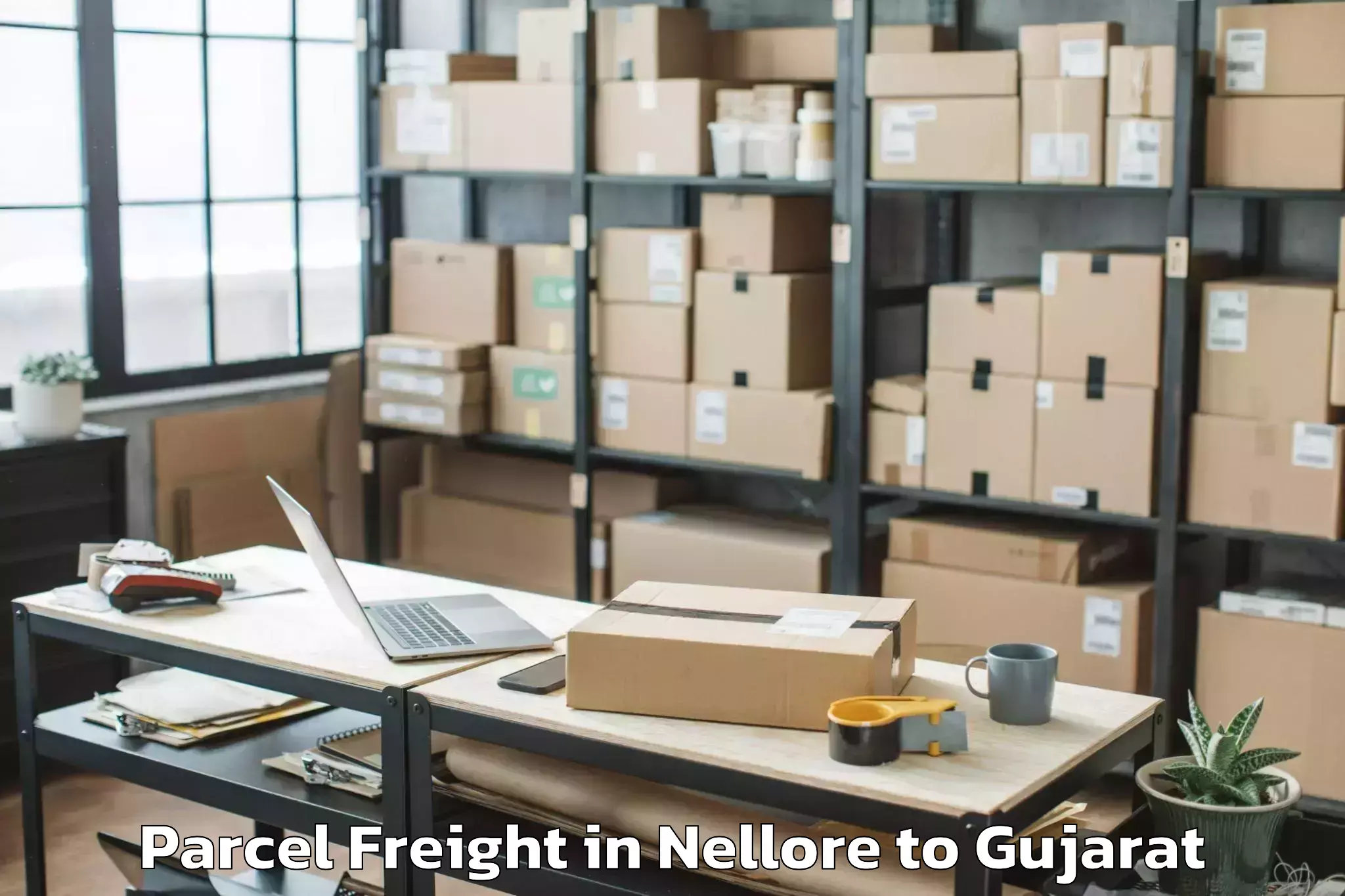 Easy Nellore to Jafrabad Parcel Freight Booking